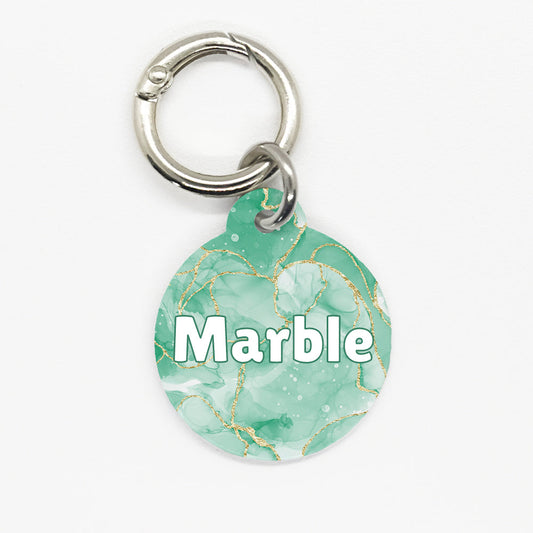 Green Marble Pet ID Tag - DogMe