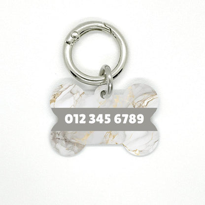 Grey Marble Pet ID Tag - DogMe