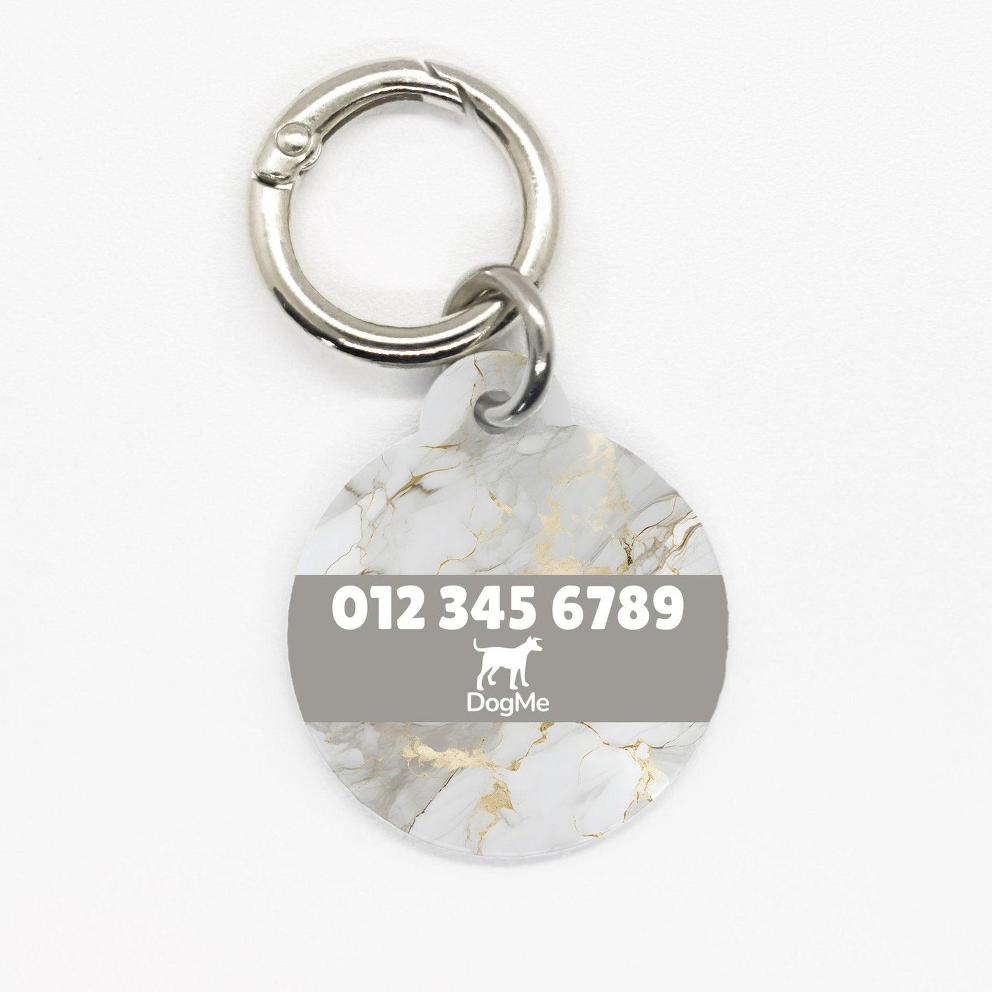 Grey Marble Pet ID Tag - DogMe