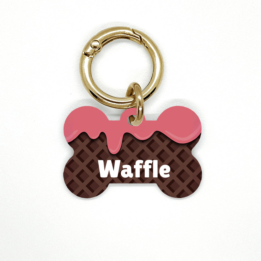 Waffle Pet ID Tag