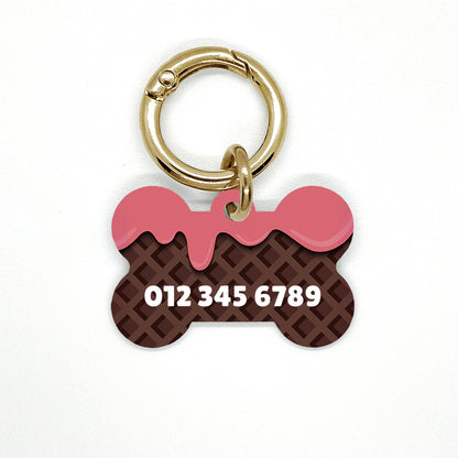 Waffle Pet ID Tag