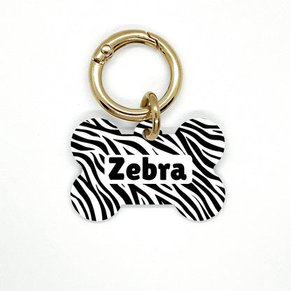 Zebra Pet ID Tag